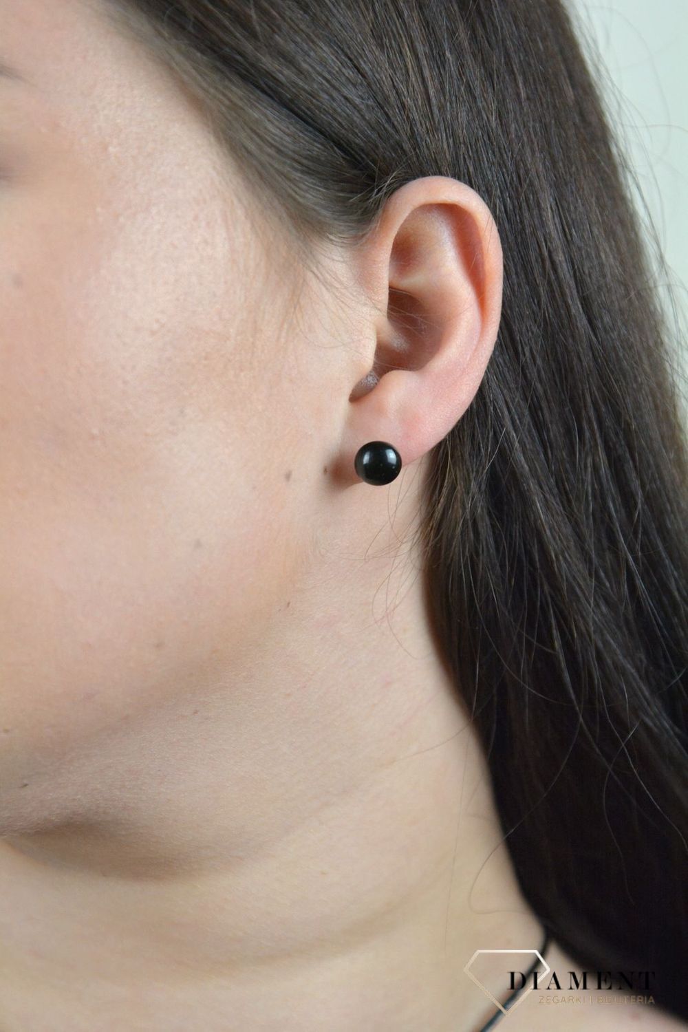 Srebrne kolczyki szkło weneckie 'Czarna noc' Murano 36.jpg